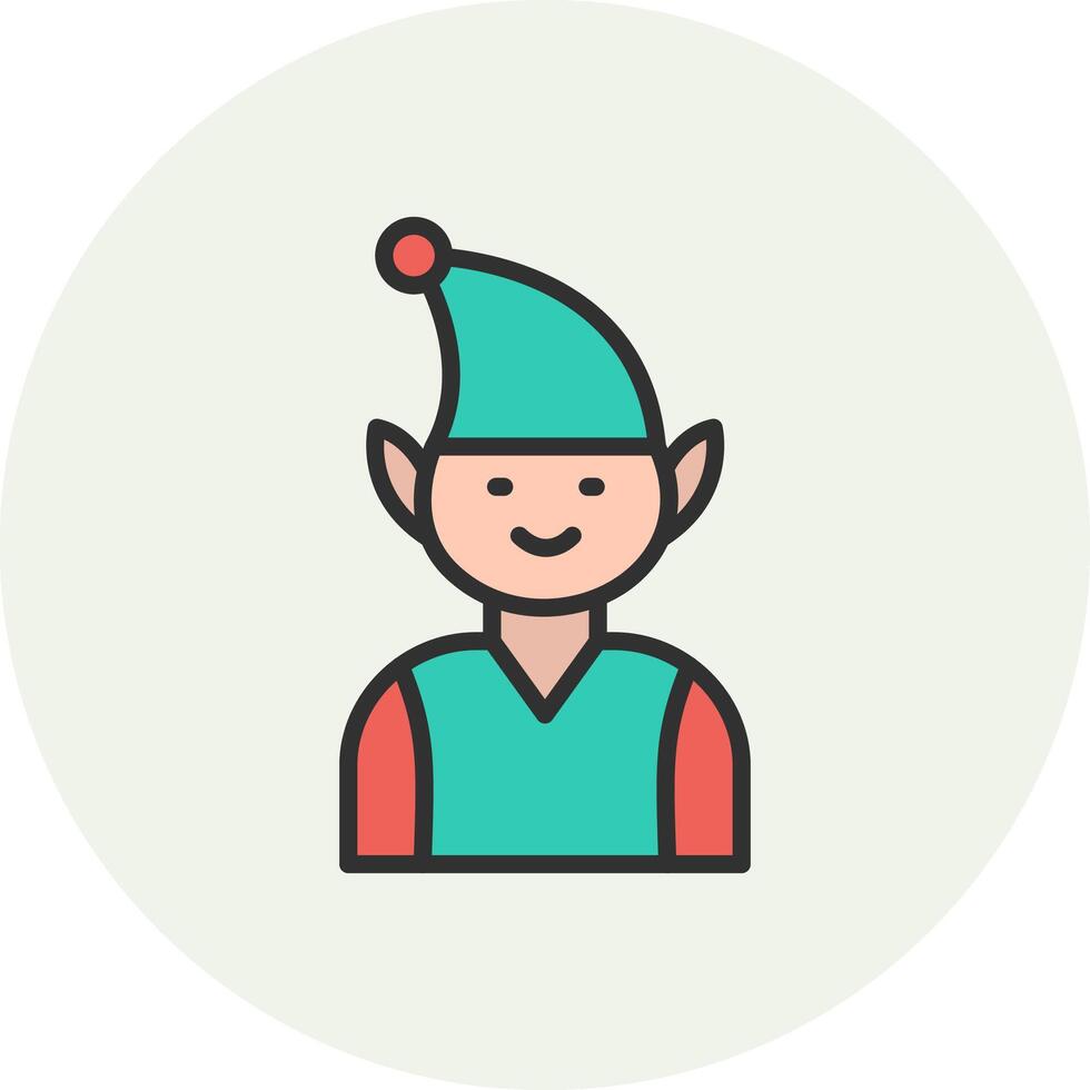 Elf Color Block UI Badge vector