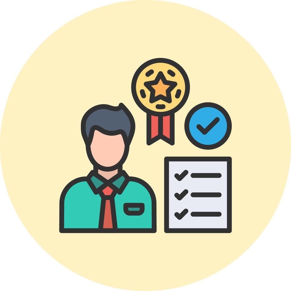 Employee Qualification Creative Grid Symbol Design vector