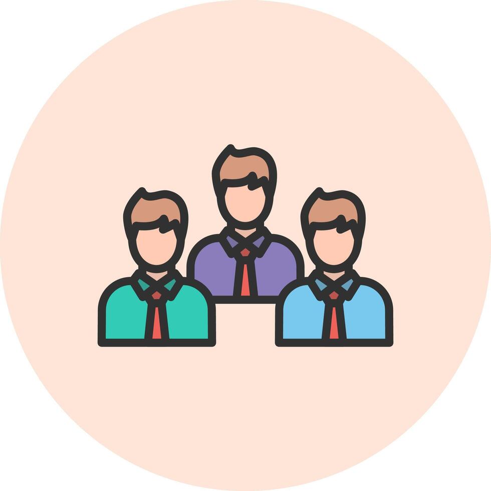 Team Color Block UI Badge vector