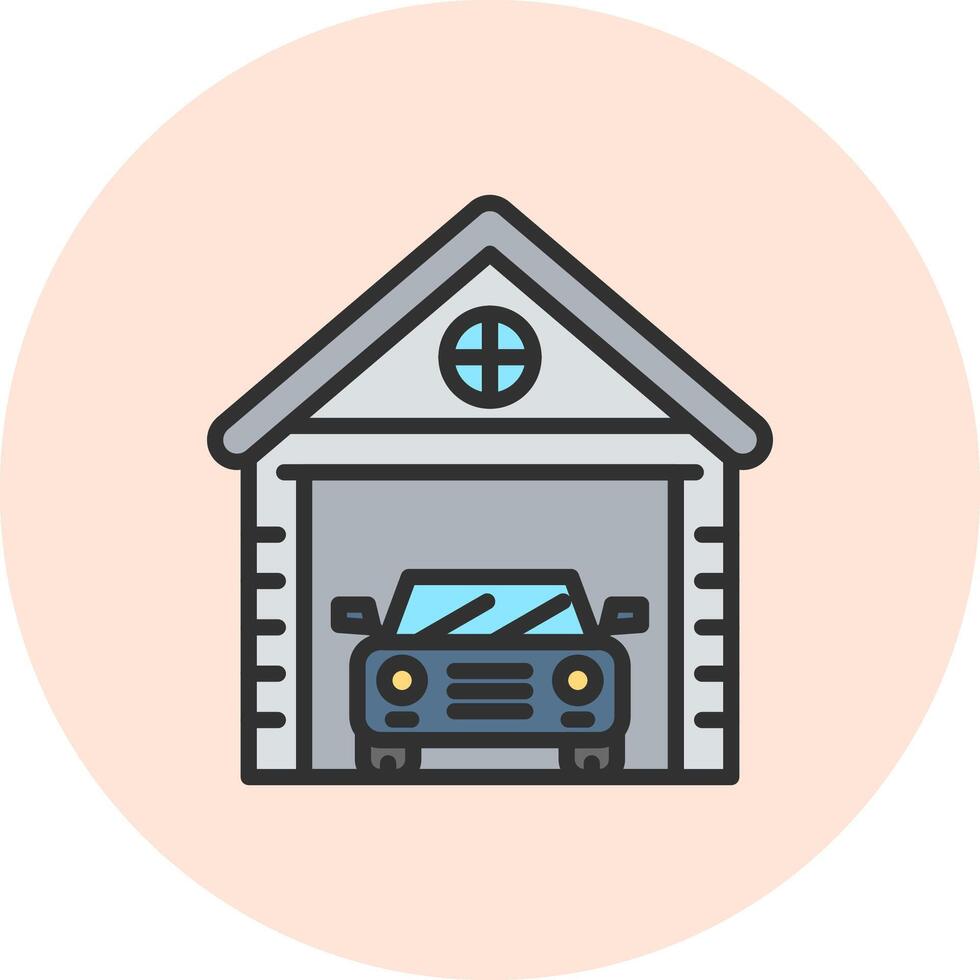 Garage Clean User Interface Concept vector