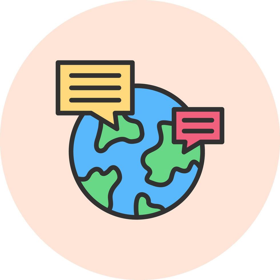 Forum Color Block UI Badge vector