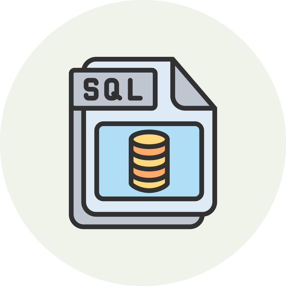 SQL Web Style Graphic Badge vector