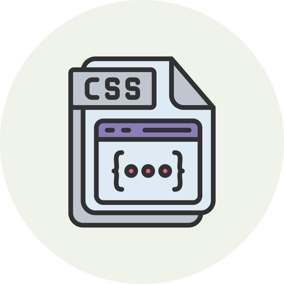 CSS Pastel Sketch UI Mark vector