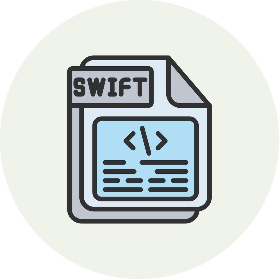 SWIFT Interface Graphic Line Element vector