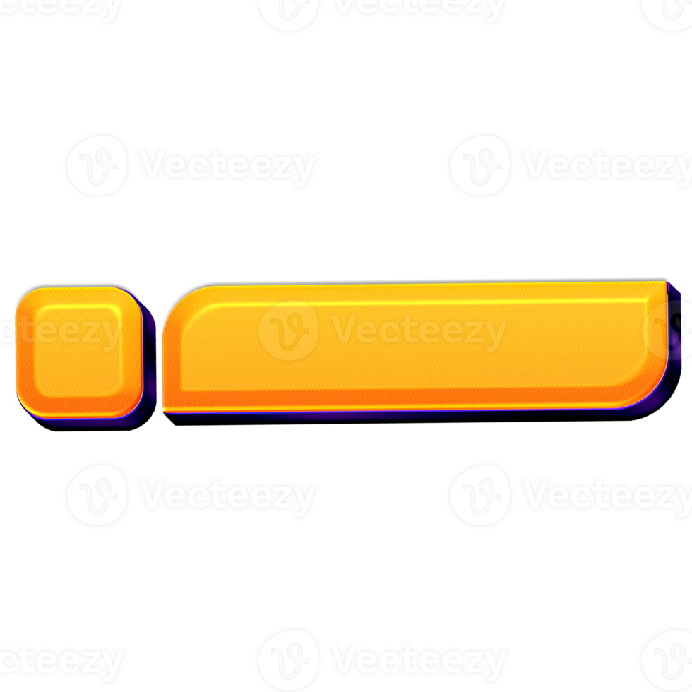 Yellow Bold lower third text box template for live streaming and online broadcasts png