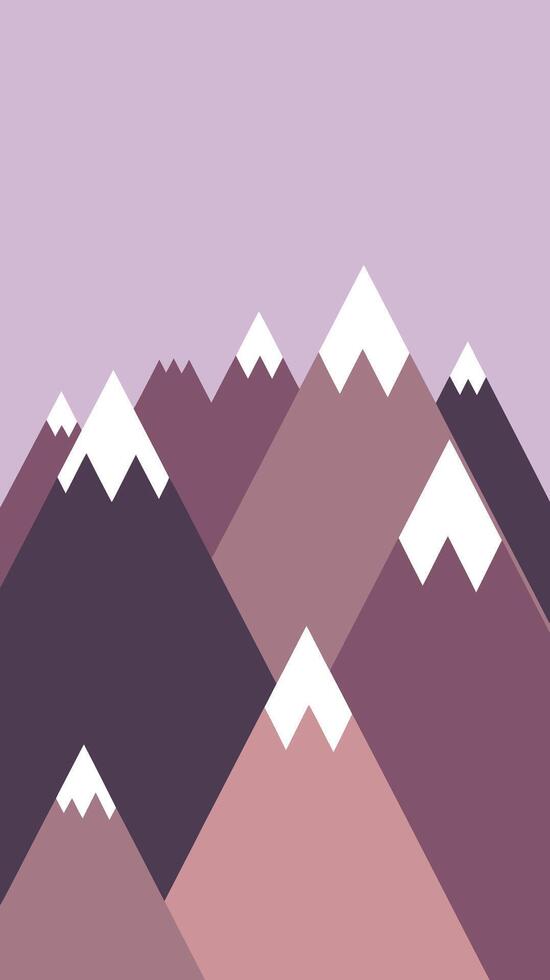 Snow capped mountains create a scenic landscape vector