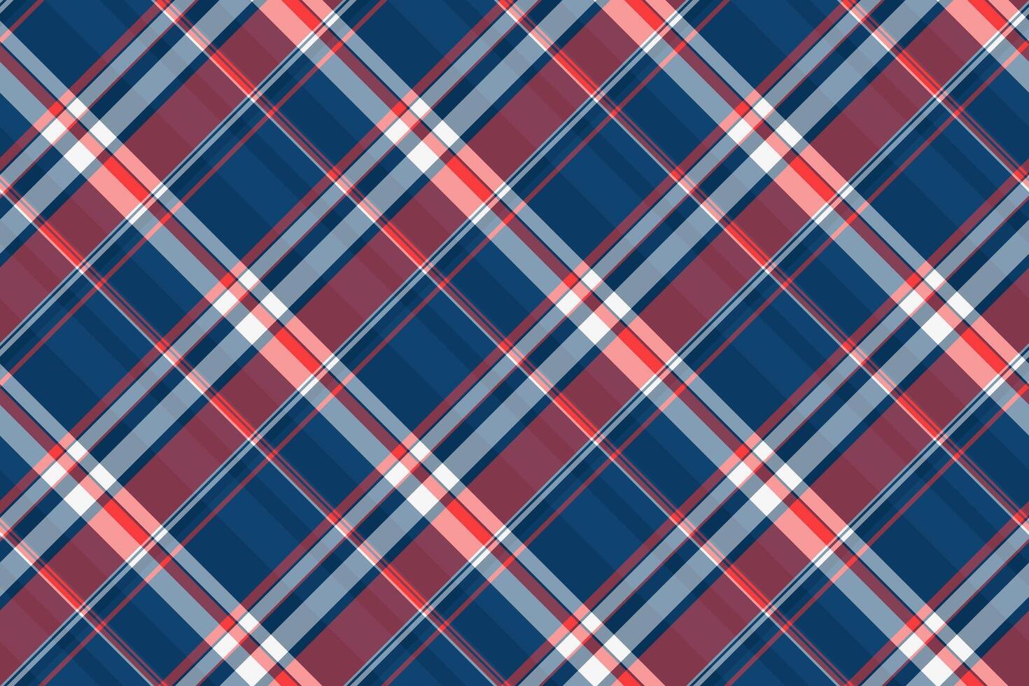 Variation check fabric textile, store tartan plaid. Table cloth pattern background texture seamless in cyan and red colors. vector
