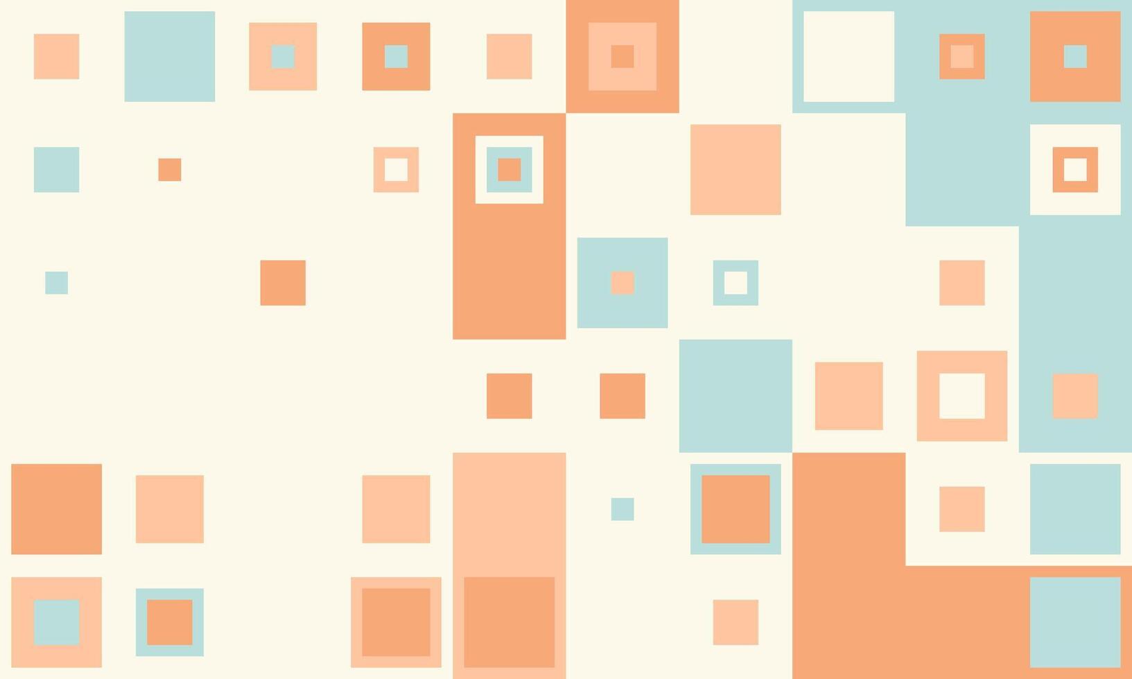 Abstract pastel square pattern background. Perfect for modern presentations, websites, or social media. Evokes feelings of calm, order, and creativity. vector