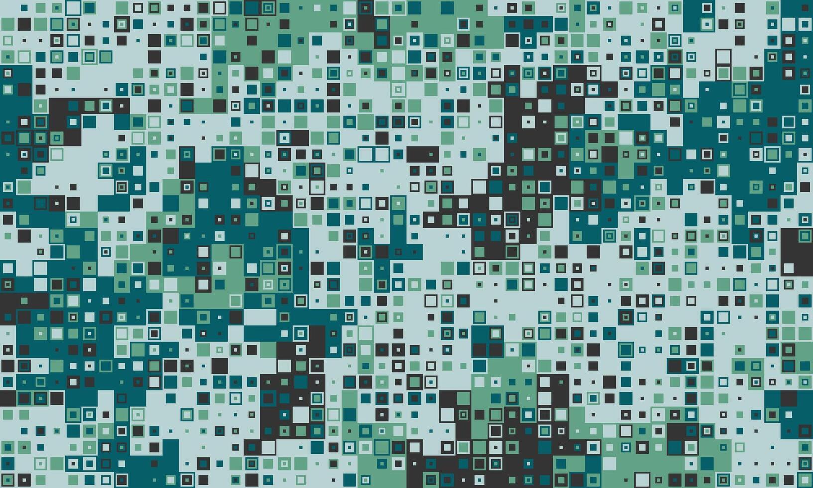 Abstract teal and green pixelated pattern. Perfect for website backgrounds, tech presentations, or modern design projects. Evokes feelings of data, technology, and digital innovation. vector