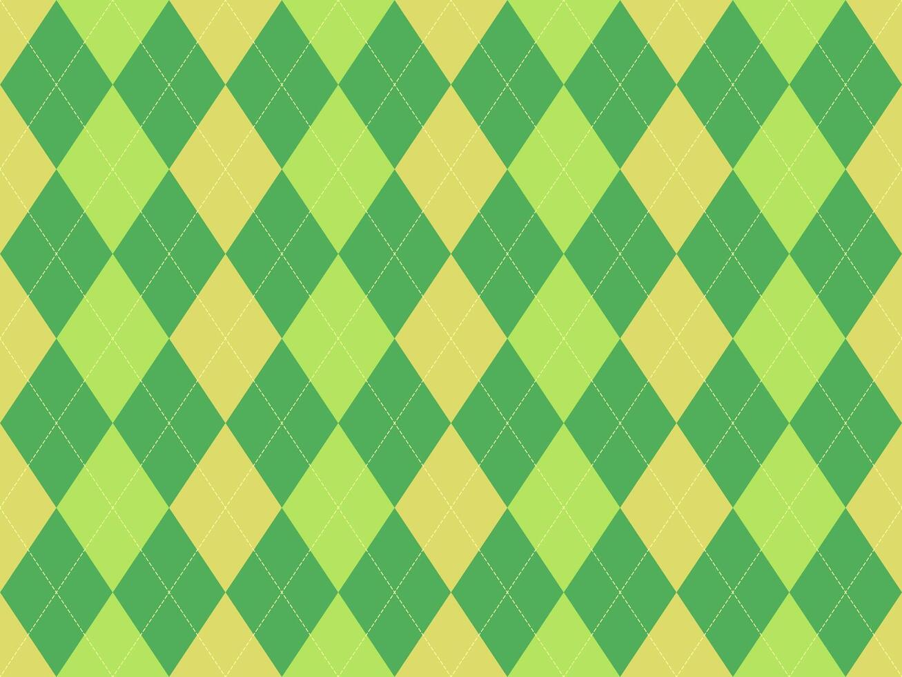 Vibrant green and yellow argyle pattern. Perfect for backgrounds, textiles, or website design. Classic yet modern, this seamless texture offers a fresh, energetic feel. vector