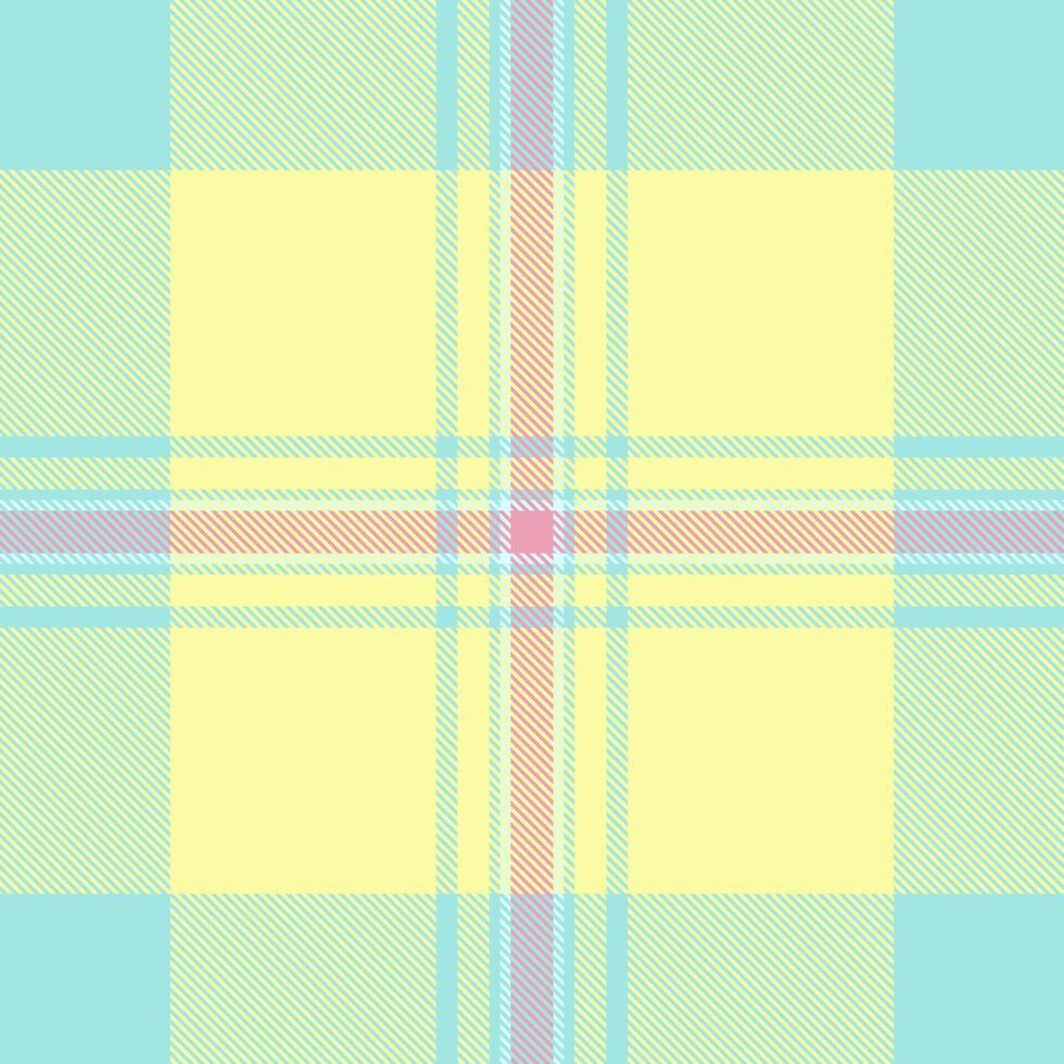 Pastel plaid pattern. Soft, cheerful design ideal for textiles, fashion, websites, and stationery. Evokes feelings of spring, joy, and serenity. vector