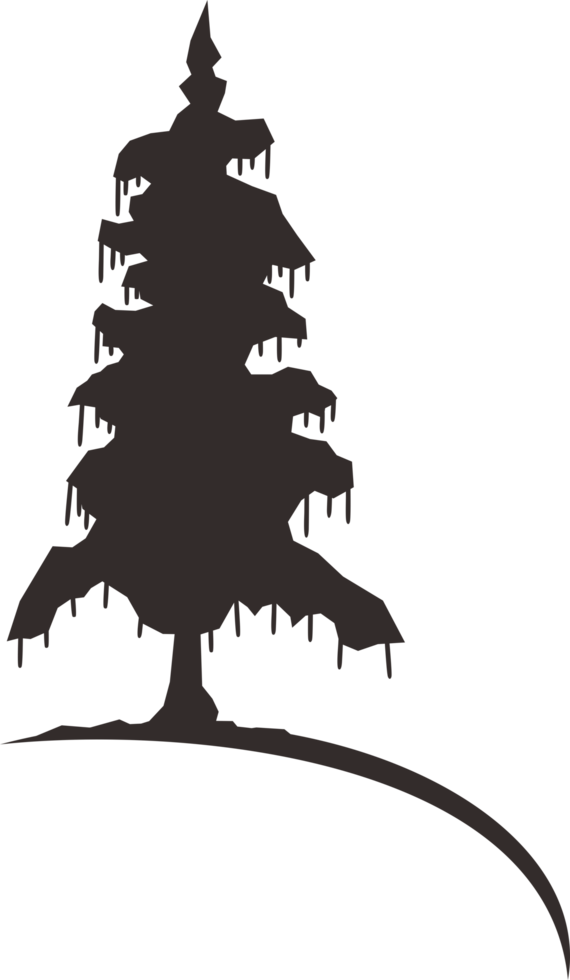 spruce tree logo element design png