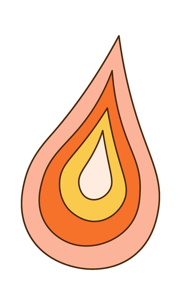 Groovy Retro Drop vector