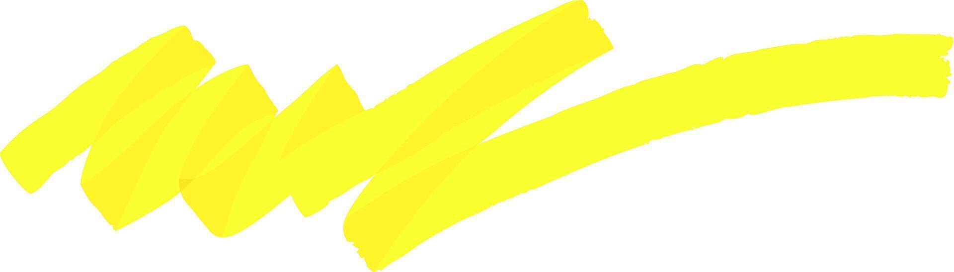 Marker Highlighter Curved Line Illustration vector