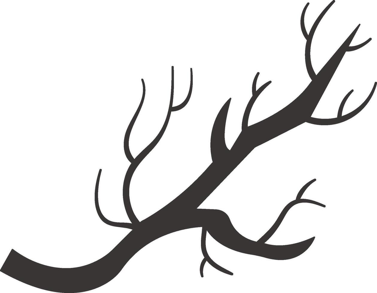 Tree Branch Silhouette vector