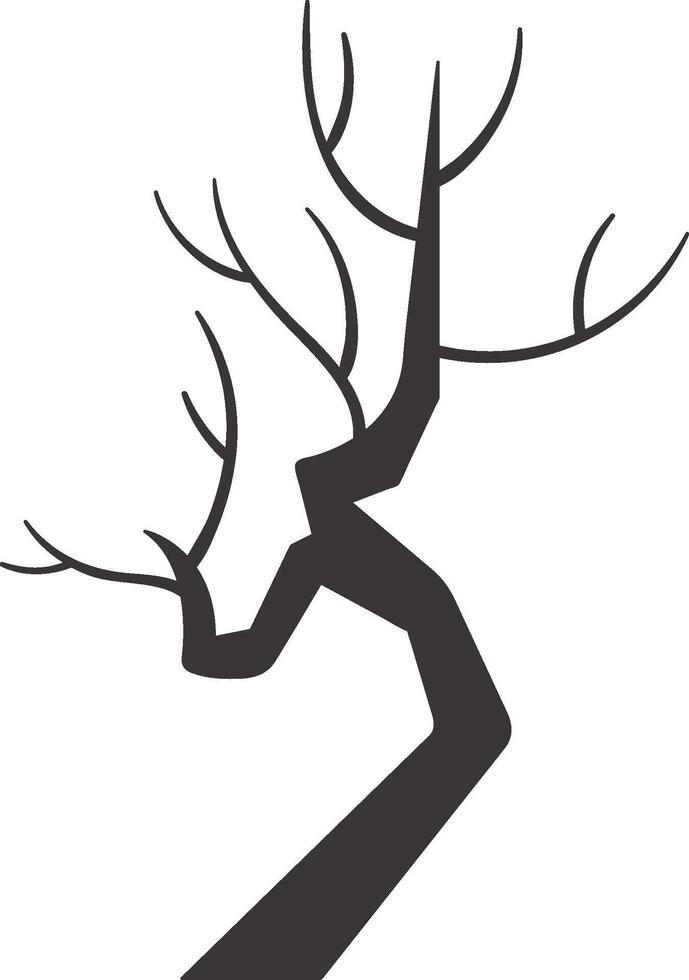 Tree Trunk Silhouette Illustration vector