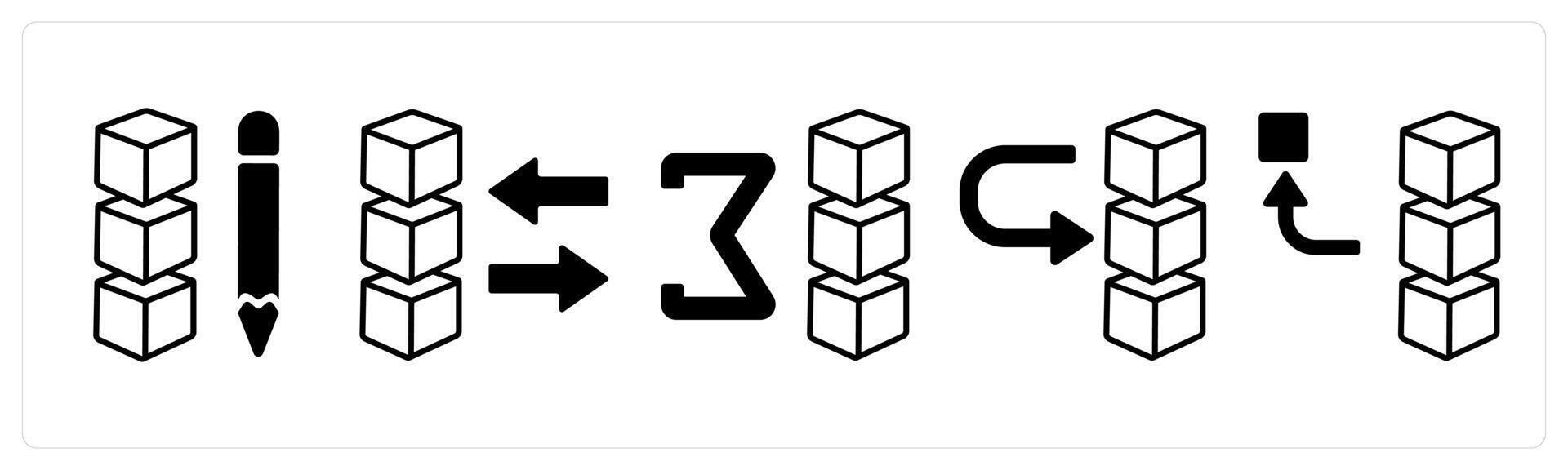 A set of 5 mix icons as edit drive data, share data, sum of drive in black color vector