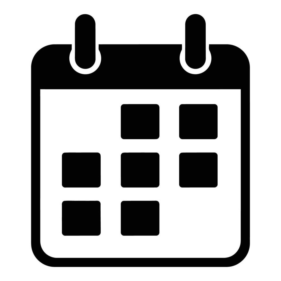 art of three simple line icons representing date, time, and address on a white background vector