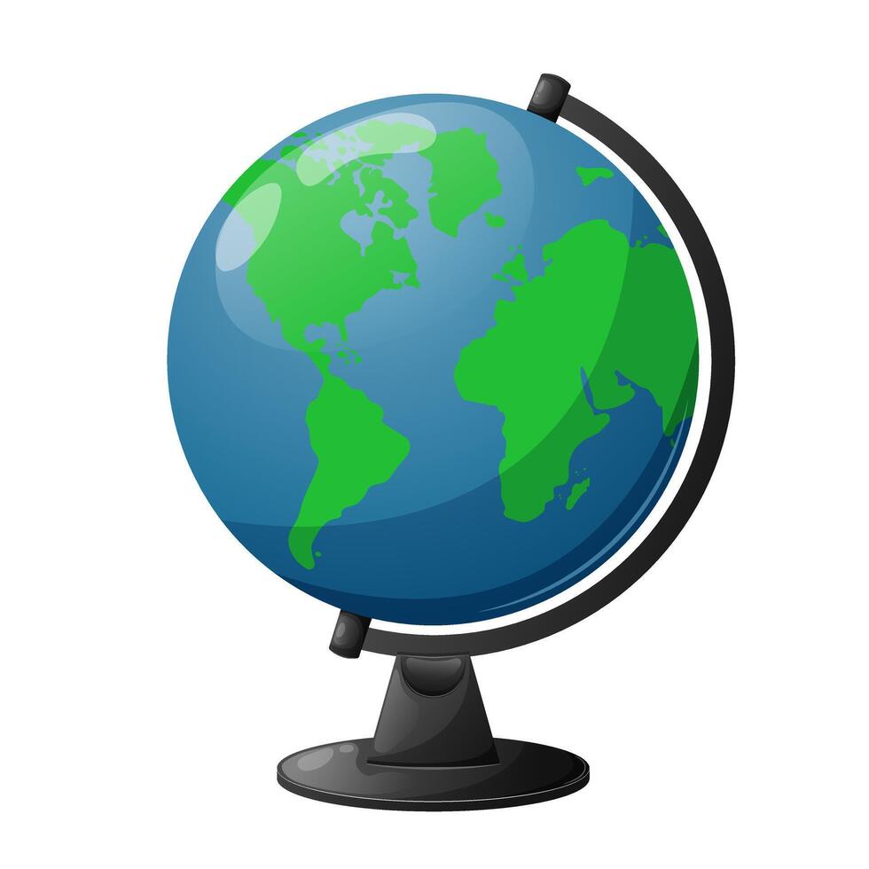 Earth Globe map vector