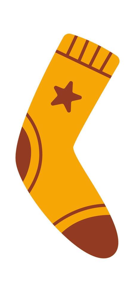 Sock With Star vector
