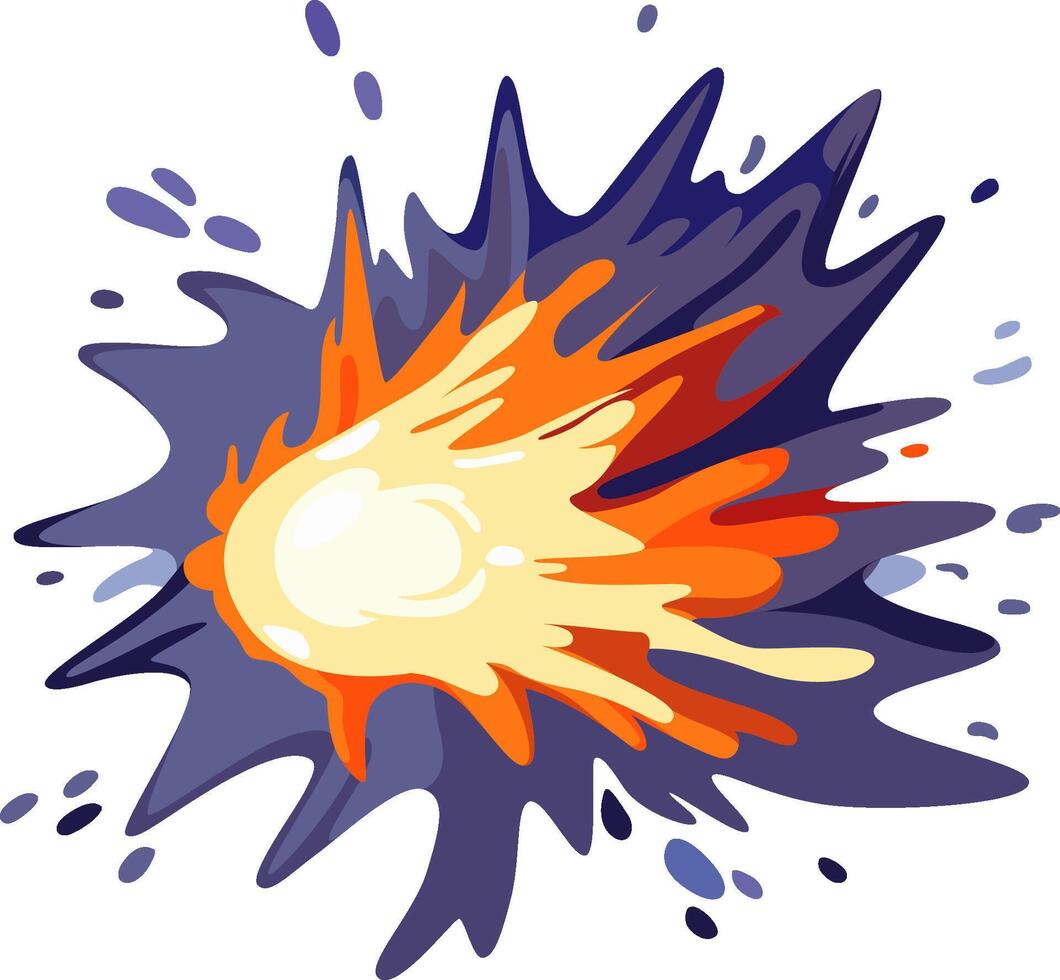 Magic Explosion Game Boom Hand Drawn vector