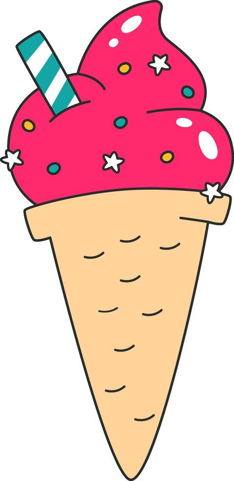 Ice Cream In Cone vector