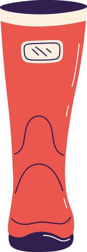 Gumboot Rubber Boot Drawn Icon vector