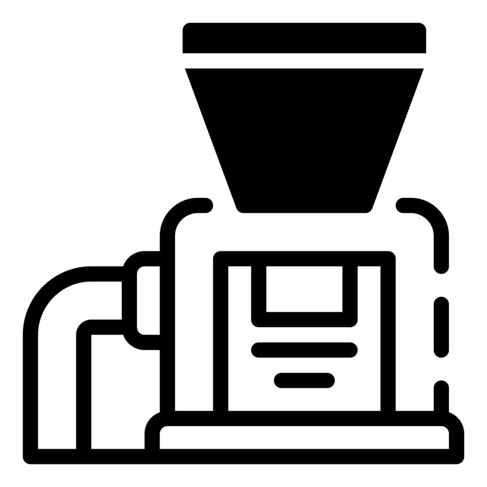 An illustration of industrial machinery, highlighting its intricate design and functionality with sleek, minimalist lines. vector