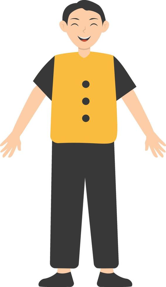 Smile Man Character vector