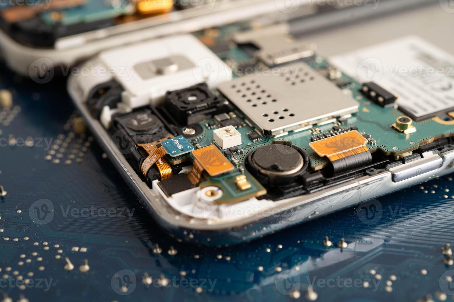 Repairing and upgrade circuit mainboard of notebook, electronic, computer hardware and technol photo