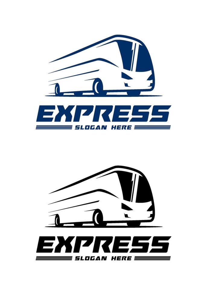 express bus logo with modern design vector