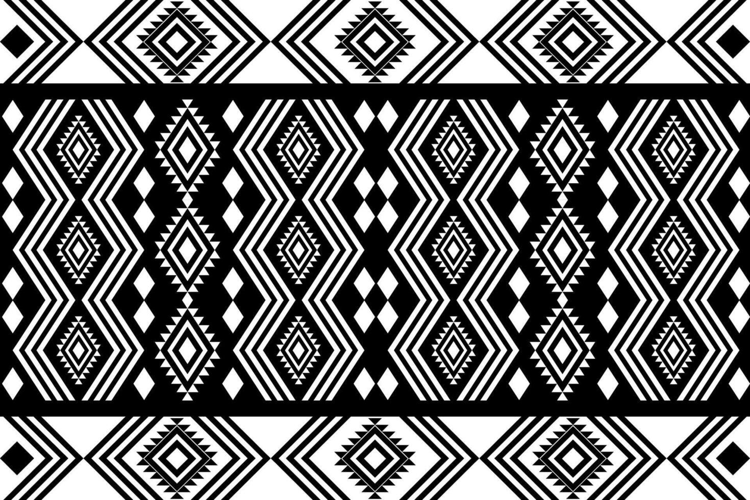 Ethnic Textile Inspired Geometric Pattern vector