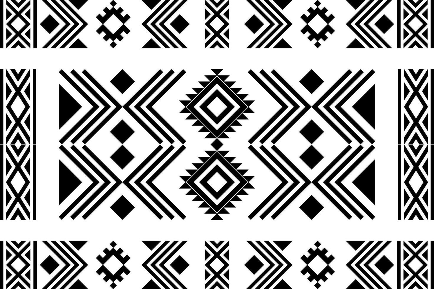 Traditional Textile Pattern with Geometric Style vector