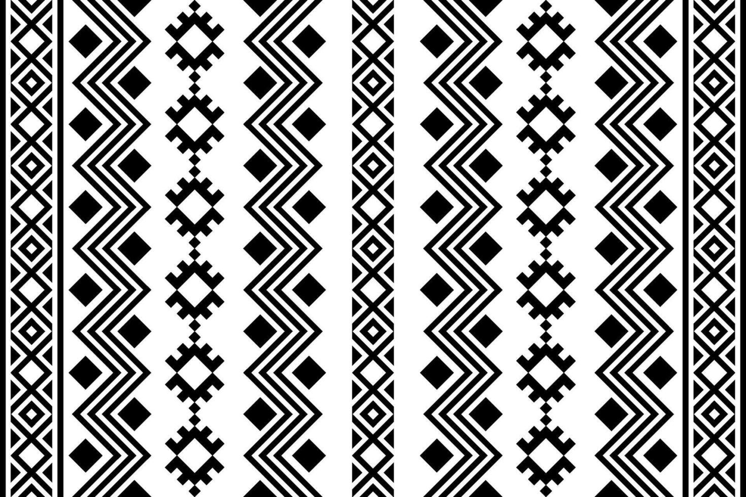 Ancient Ethnic Pattern with Geometric Flow vector