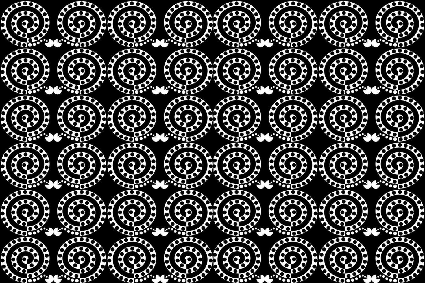Ethnic Line Art with Symmetrical Design vector
