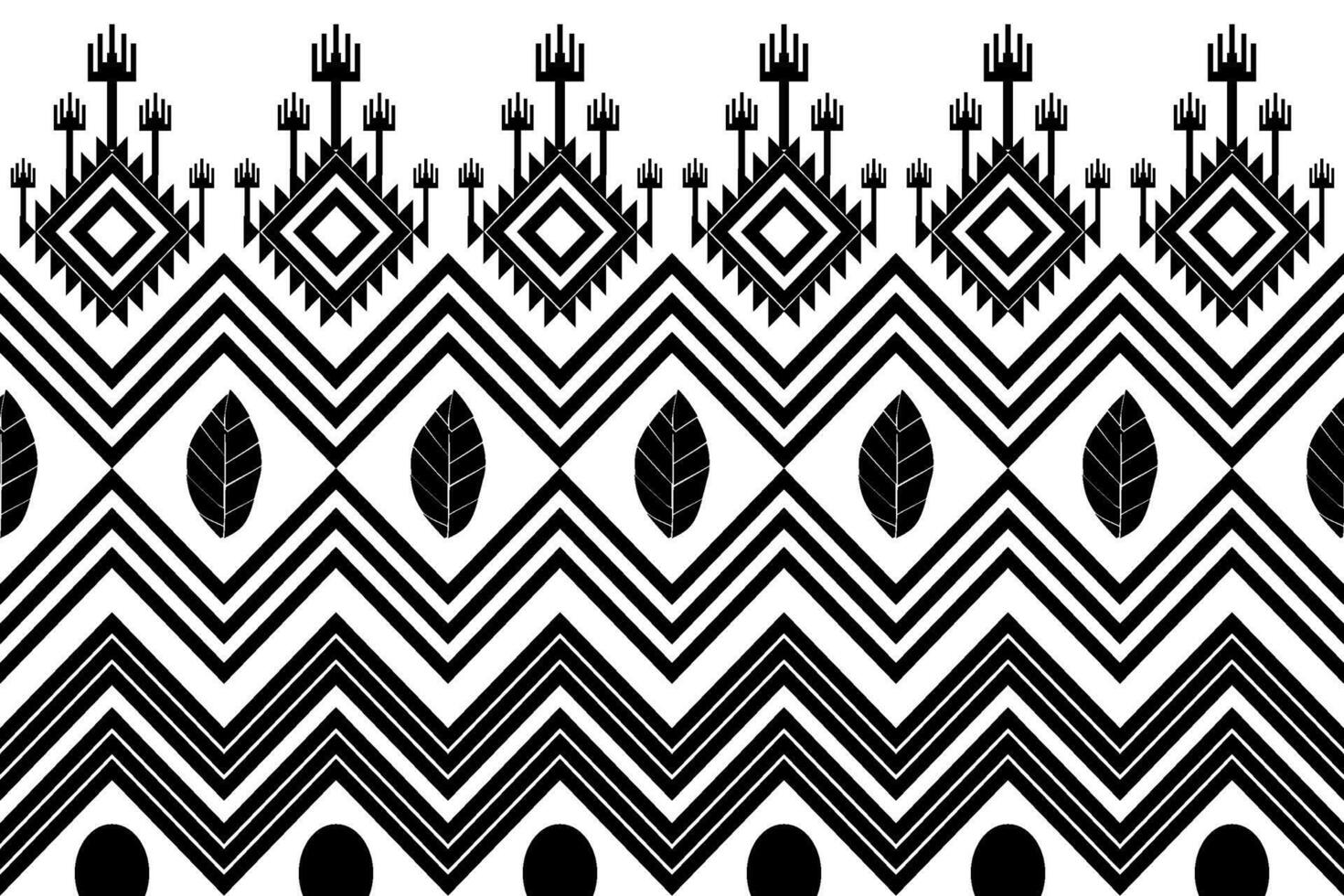 Bohemian Pattern with Ethnic Line Work vector