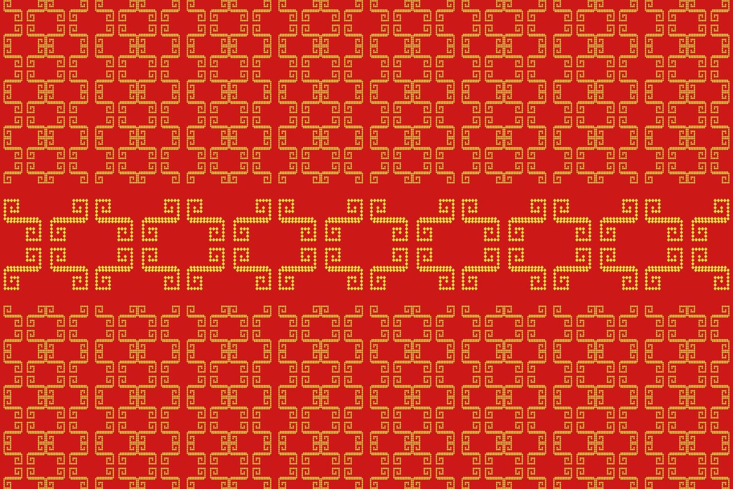 Pixel Style Folk Ornament vector