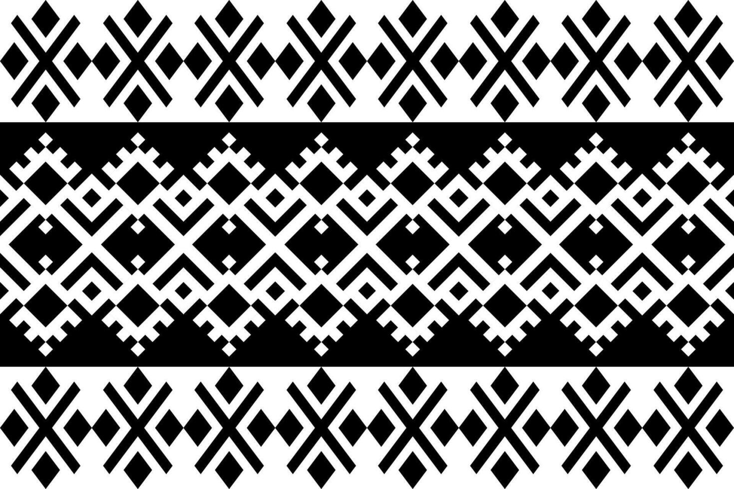 Repeating Ethnic Pattern with Line Details vector