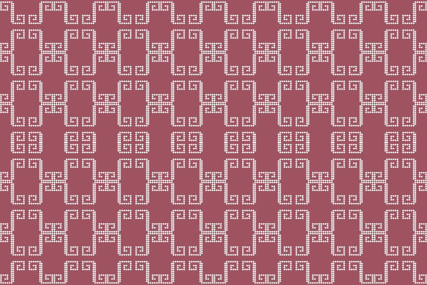 Red Geometric Tribal Pattern vector