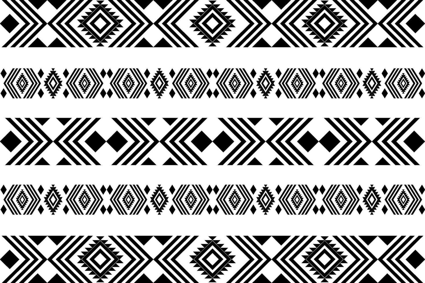 Seamless Tribal Texture with Black Lines vector