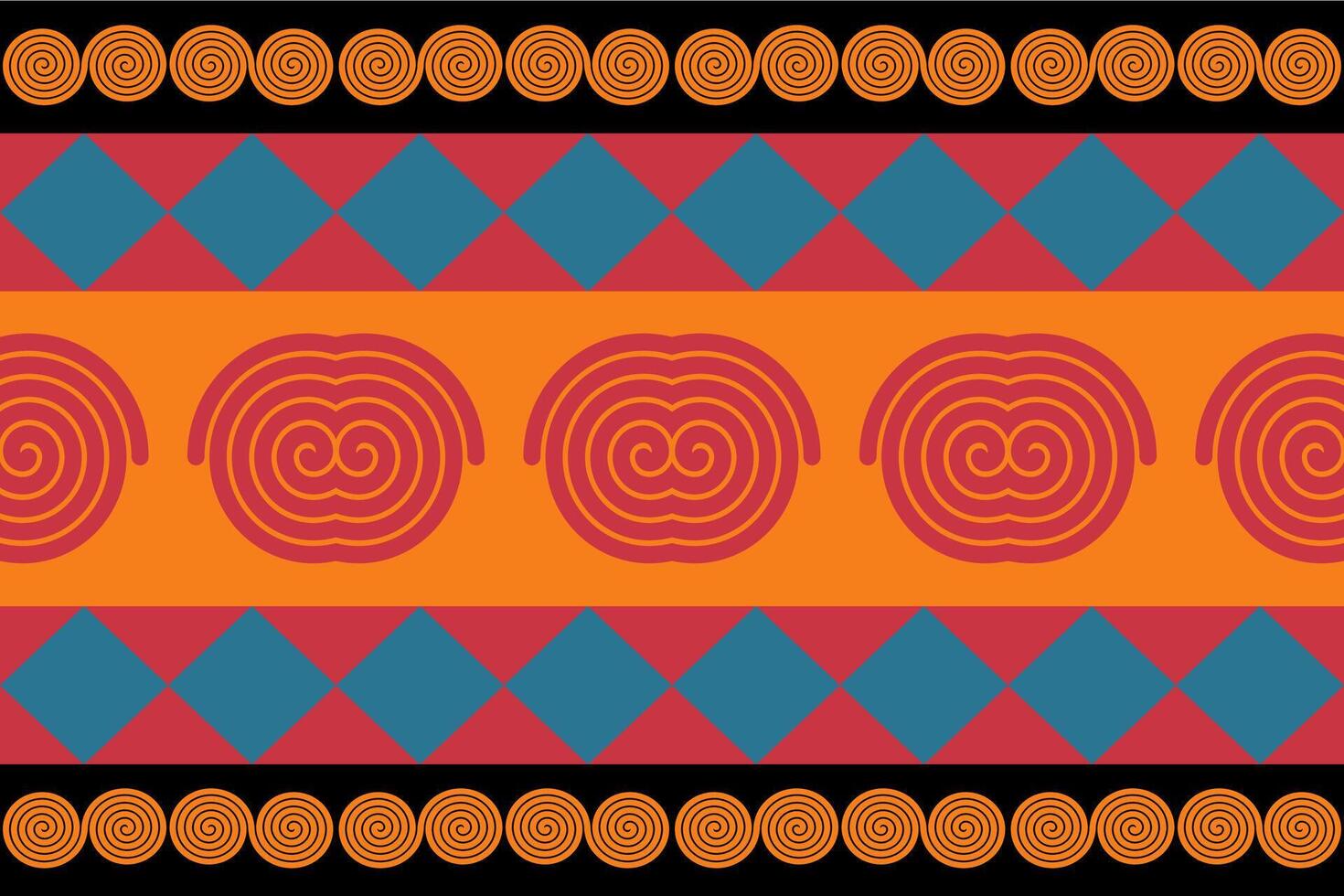 Geometric red pattern vector
