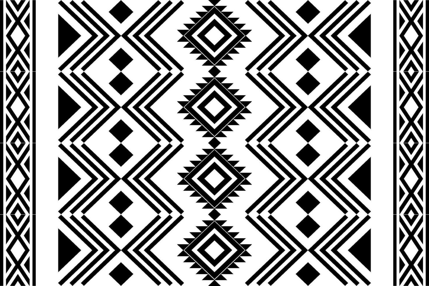 Intricate Tribal Pattern with Symmetric Shapes vector