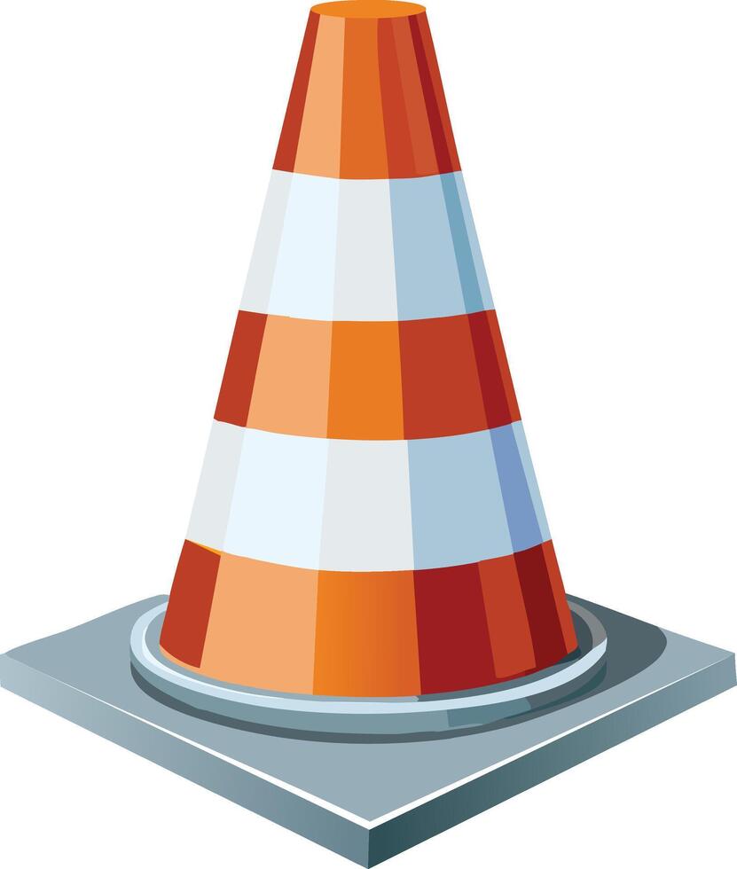Traffic cone Design vector