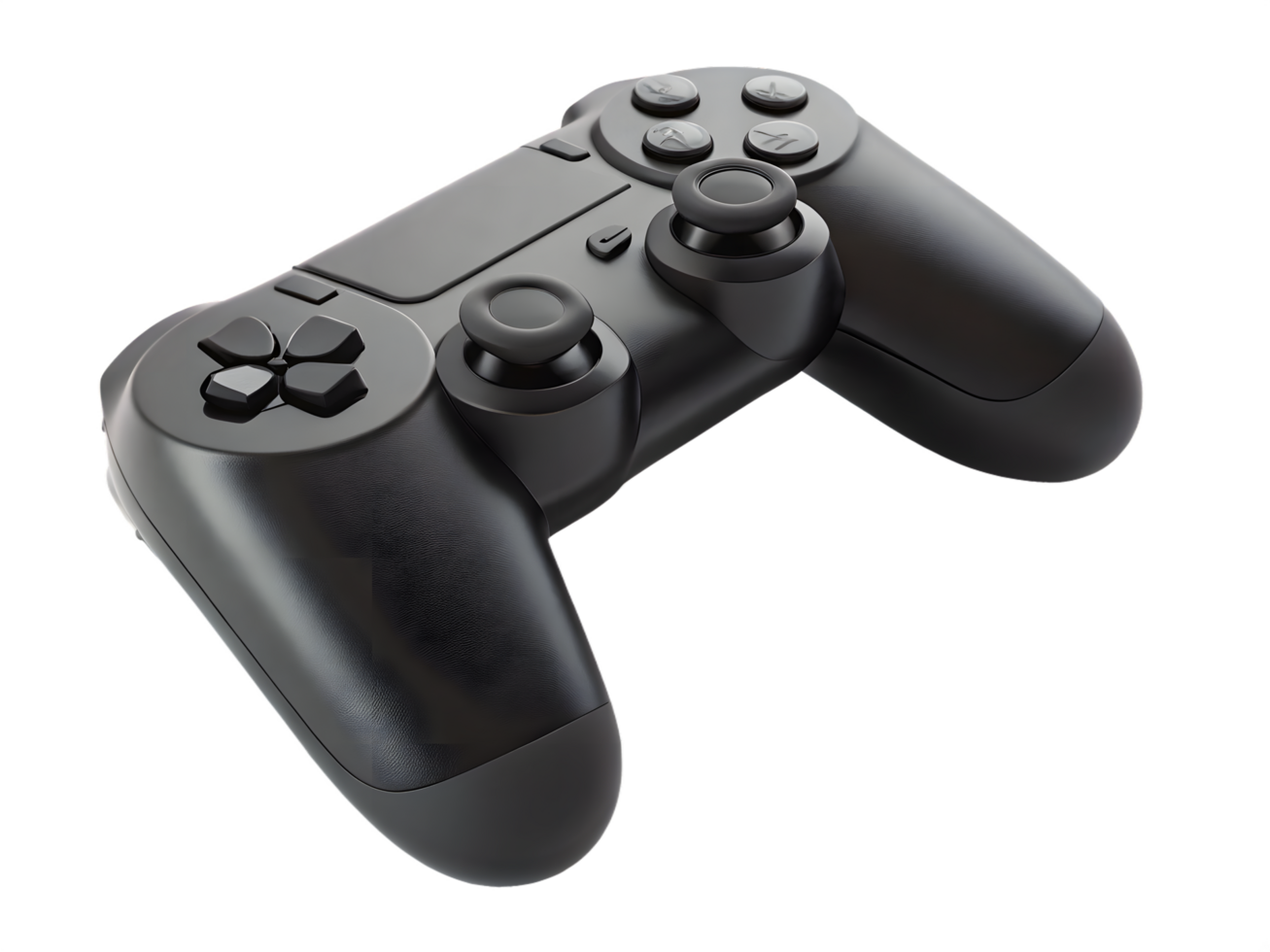 High-Resolution 3D Render of a Modern Gaming Controller png