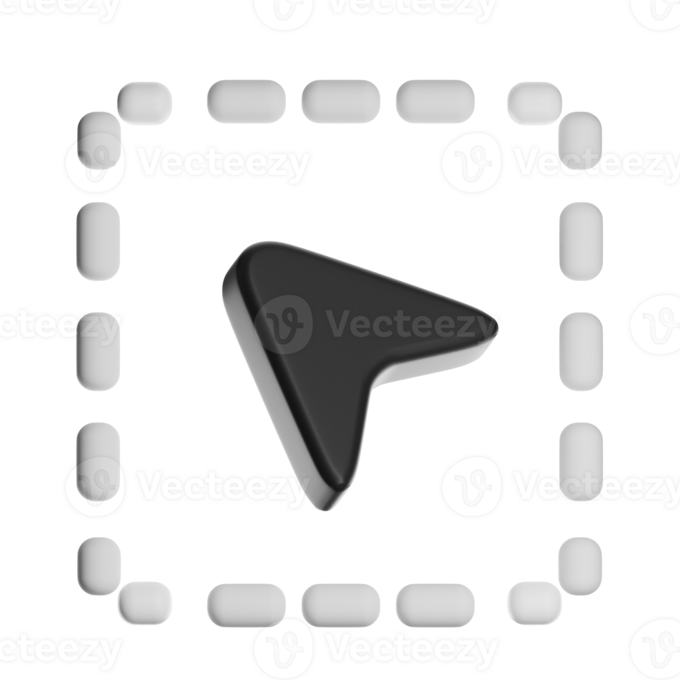 Black arrow cursor icon design png