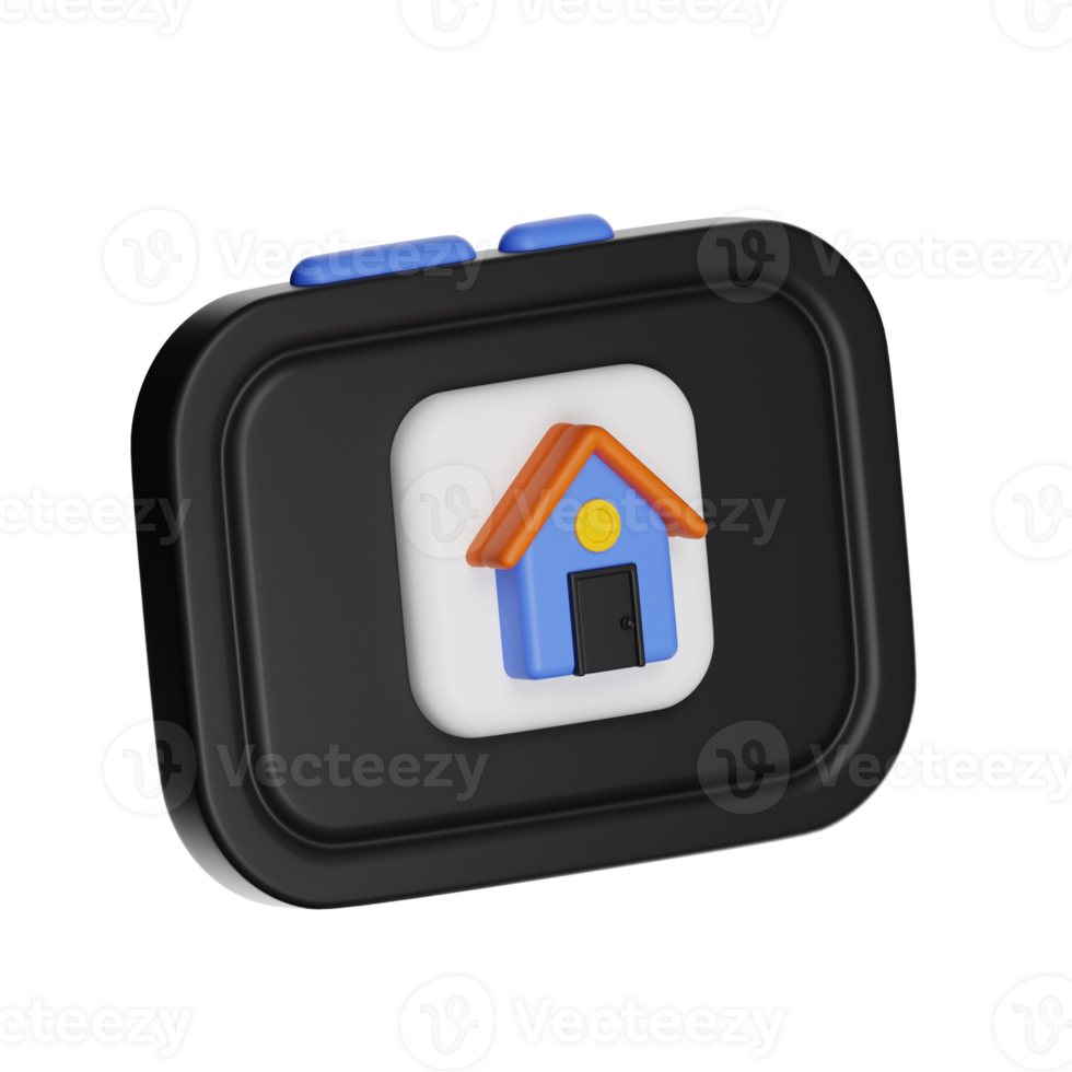 Colorful home button design png