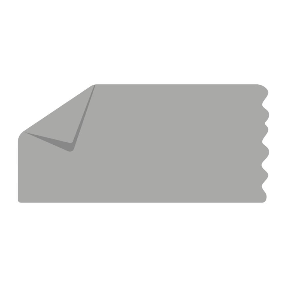 A gray envelope with a folded edge png