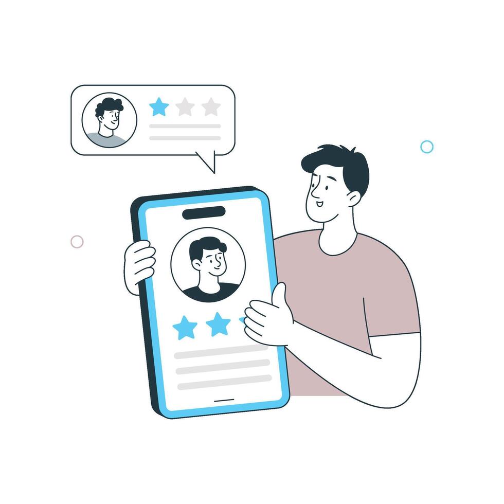 User Rating Illustration. EPS 10 File vector