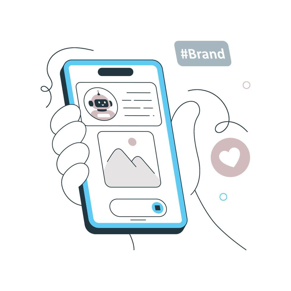 User Generated Content illustration. EPS 10 File vector