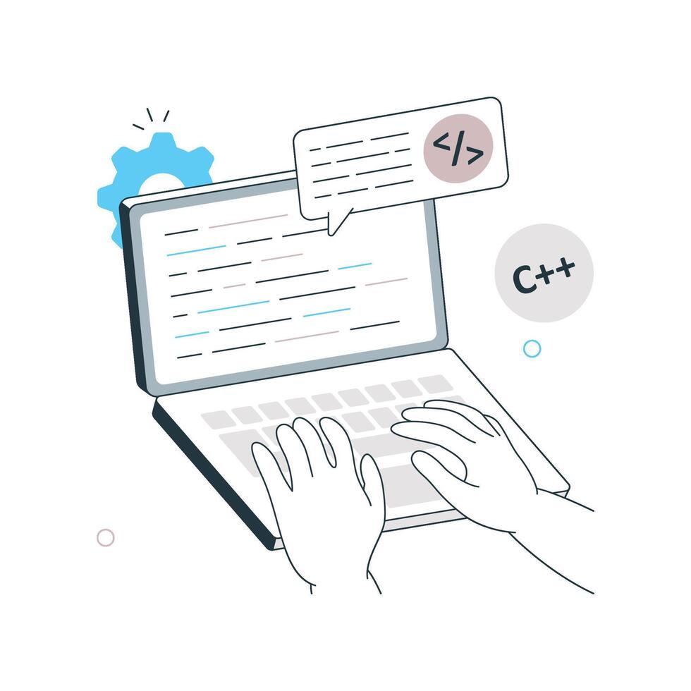 hand Illustration. EPS 10 File vector